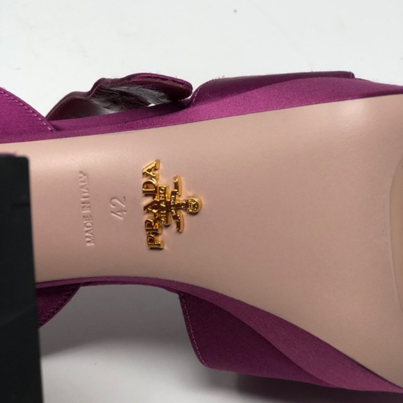 Prada Size 12B/42 Pink Calzature Donna Heels NWT - Picture 2 of 8